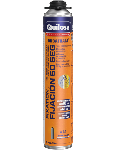 Mousse adhésive grip immédiat – ORBAFOAM 60 secondes - Quilosa